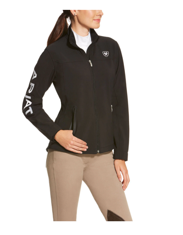 Ariat® Ladies New Team Black Softshell Full-Zip Jacket 10019206