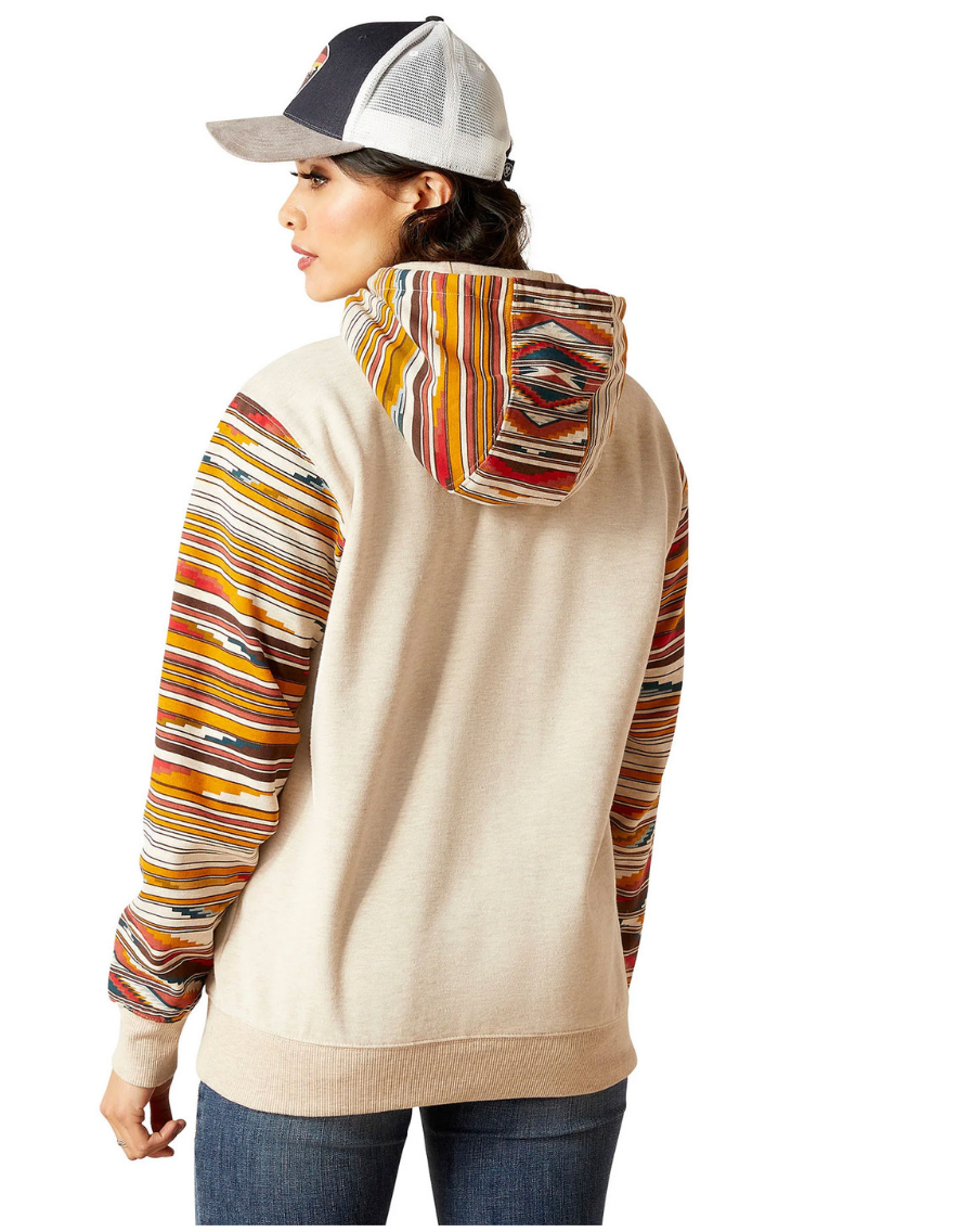 Ariat Women's Chimayo Print Sunset Saltillo Hoodie Sweatshirt - 10046245