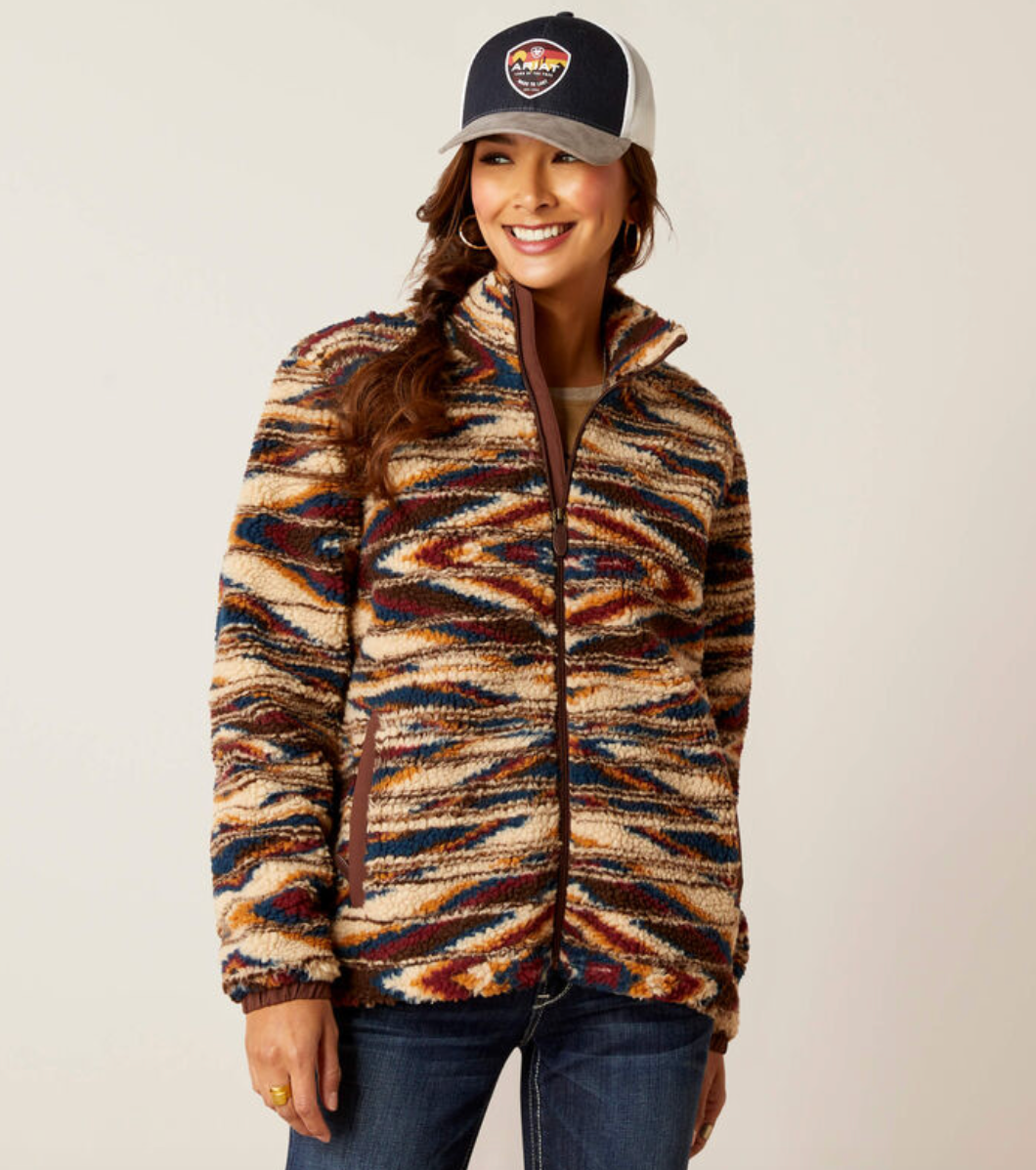 Ariat: Ladies Chimayo Sunset Saltillo Fleece Jacket-10046023
