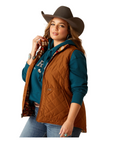Ariat Ladies Dilon Chimayo Chestnut Horse Brown Vest 10046059