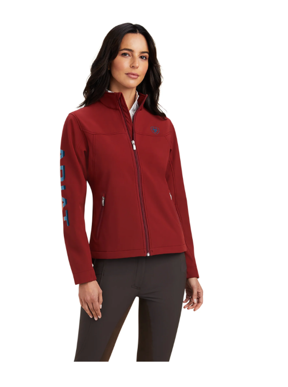 Ariat® Ladies New Team Softshell Red & Serape Jacket 10041280