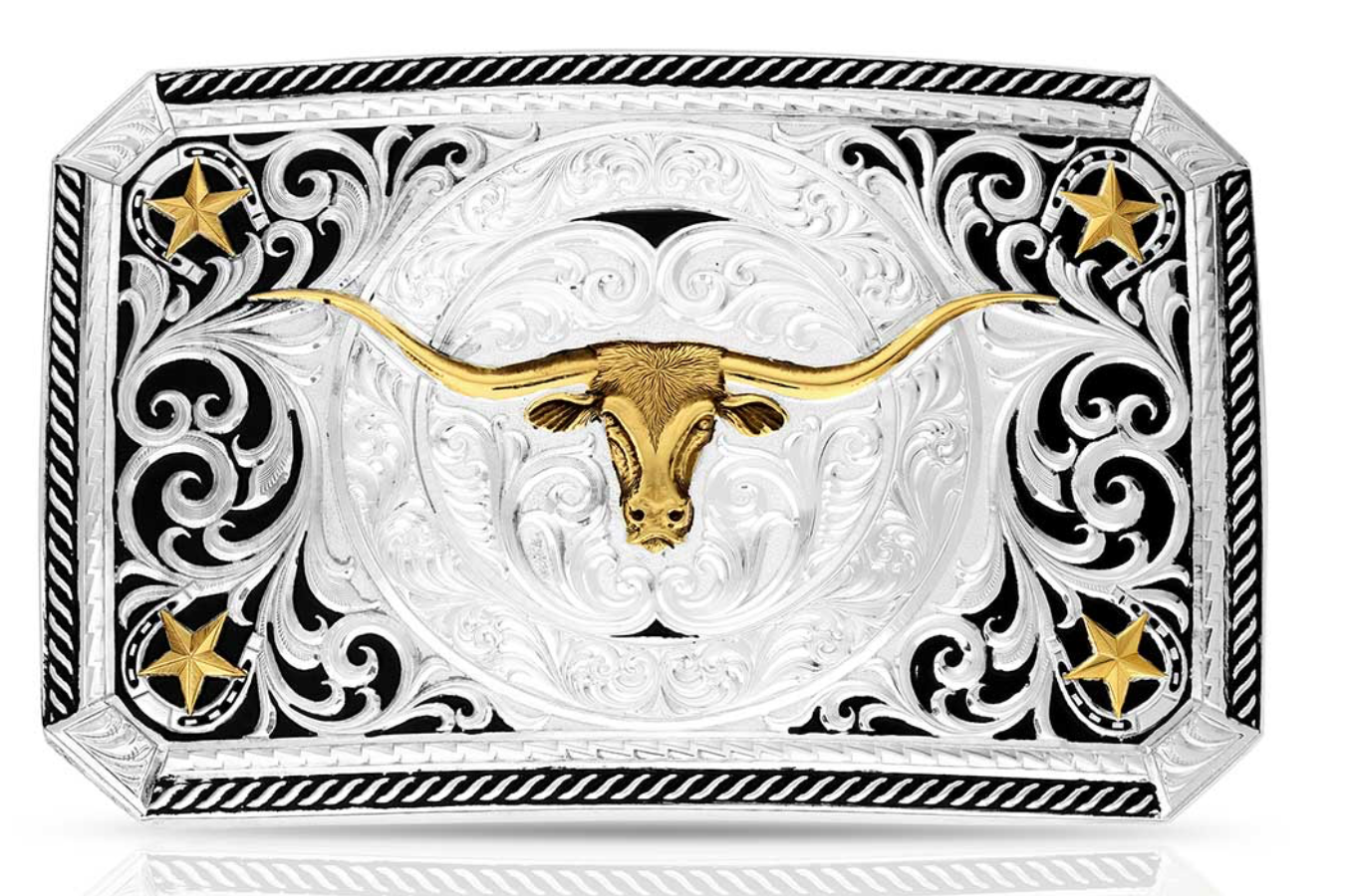 Longhorn Cattle Drive Buckle-55810