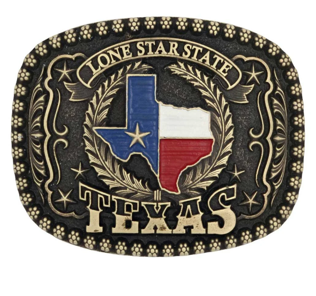 Montana Silversmiths Texas Lone Star State Buckle A955