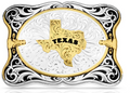 Montana Silversmith The Cattlemen Buckle with State of Texas - 55610-610TX