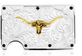 Montana Silversmith Ironwood Card Case with Longhorn - CRCARD6409-771