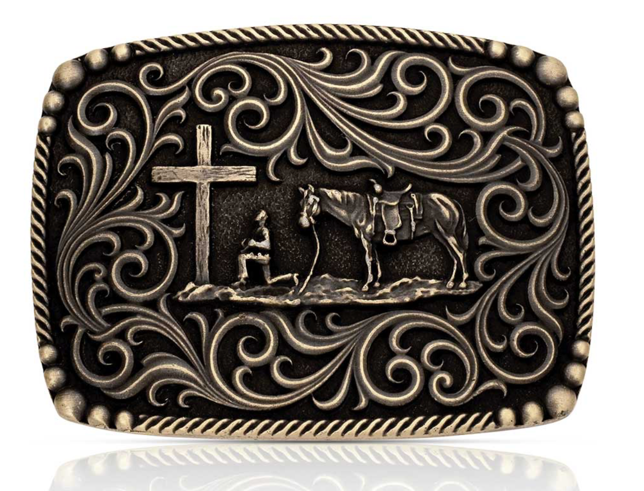MONTANA SILVERSMITH Surrounded by Faith Buckle - A1076C
