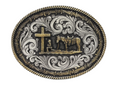 Montana Silversmiths Two Tone Rope Cowboy Attitude Buckle A543