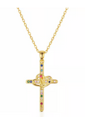Montana Silversmiths Women's Northern Lights Cross Necklace - NC6475