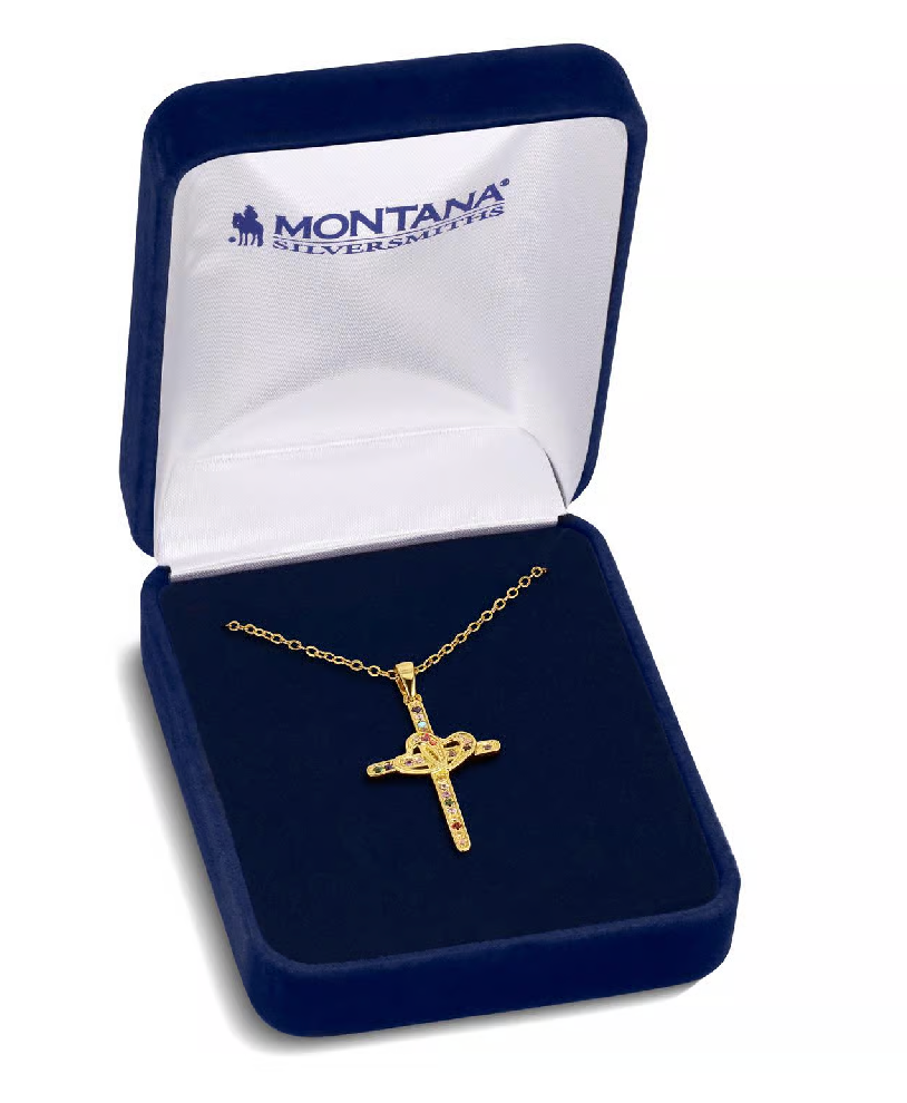 Montana Silversmiths Women's Northern Lights Cross Necklace - NC6475