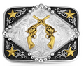 MONTANA SILVERSMITH SIX SHOOTER BUCKLE - A1078P