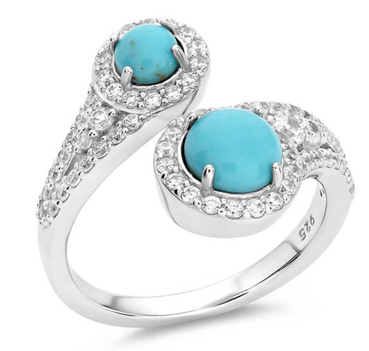 MONTANA SILVERSMITHS FEARLESS LUSTER TURQUOISE RING - RG6097