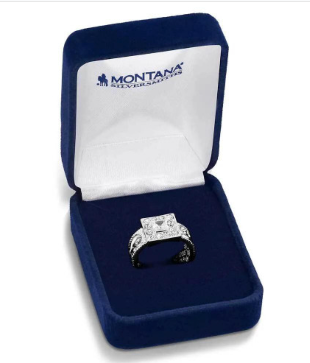 Montana Silversmiths Women's Silver Desert Whirl Engraved Ring- RG6456