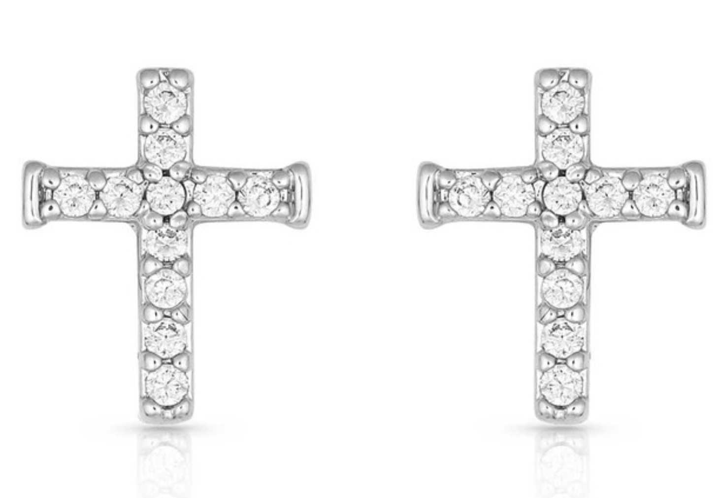 MONTANA SILVERSMITHS QUIET FAITH CRYSTAL CROSS - ER1510