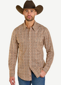 ROCK & ROLL SLIM FIT BOOT STITCH LONG SLEEVE SNAP SHIRT- BMN2S07639