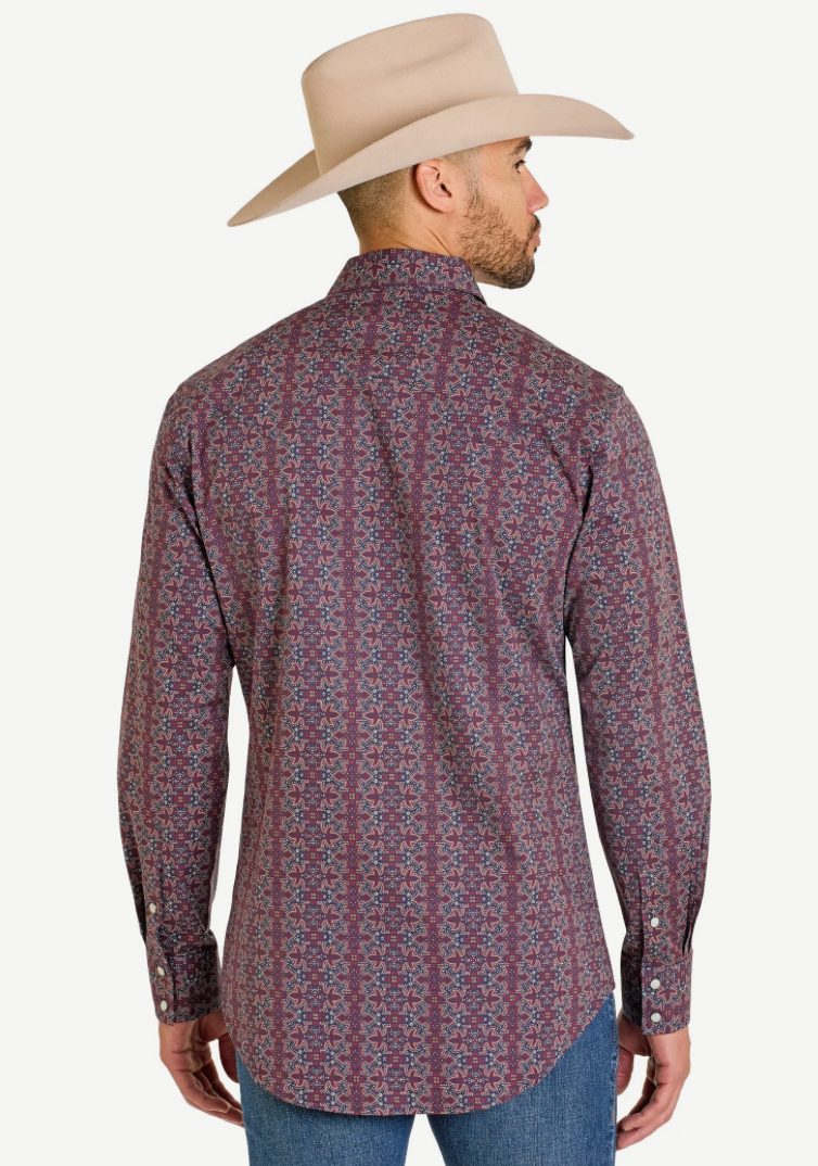 Rock & Roll SLIM FIT BOOT STITCH LONG SLEEVE SNAP SHIRT-BMN2S07658