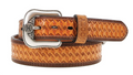 HOOEY HANDS UP - CLASSIC HOOEY BELT NATURAL / BROWN BASKET WEAVE -HMBLT031-Y