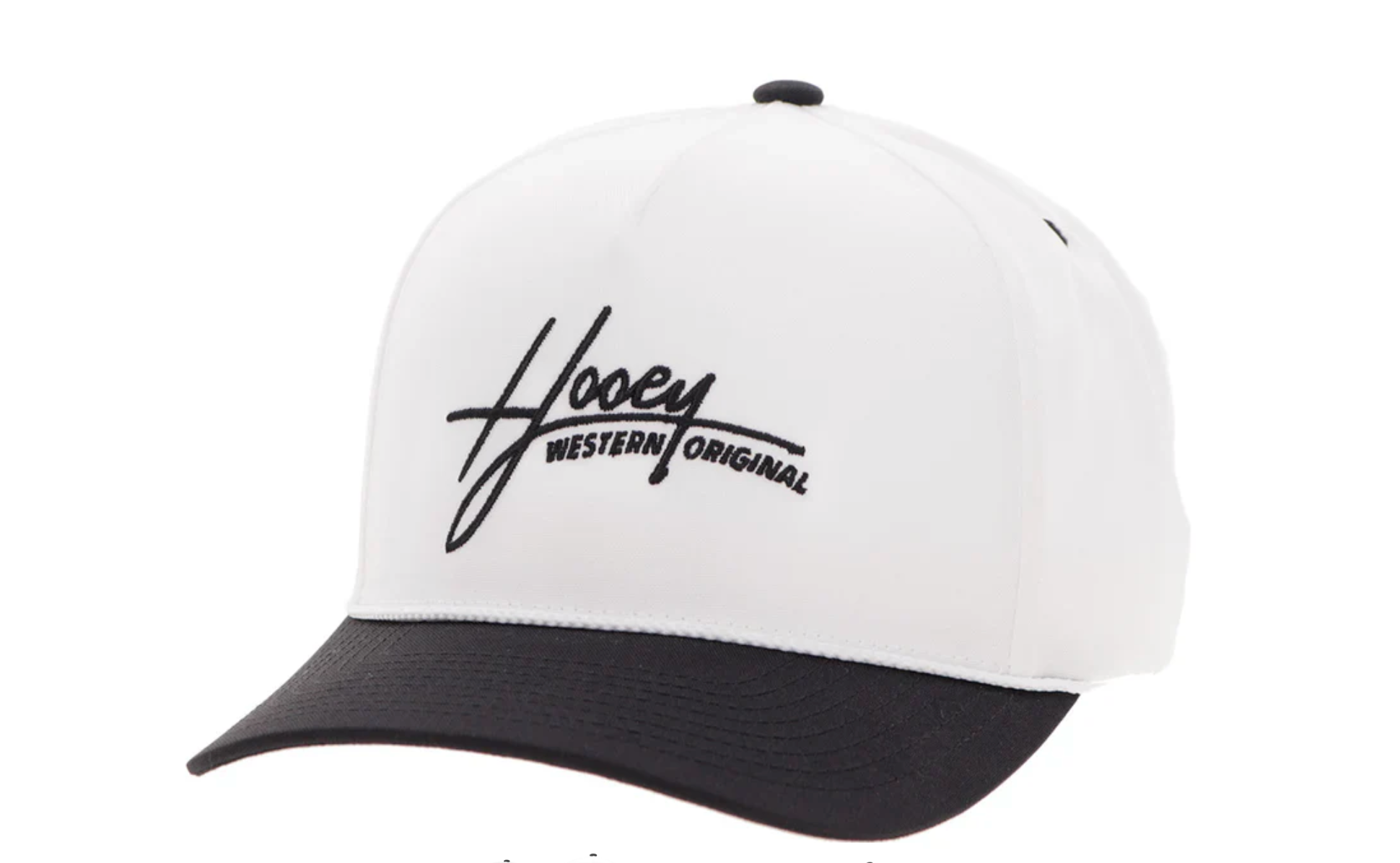 Men's Hooey White and Black - Mark Out - Cap 2601T-WHBK