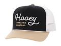 HOOEY CAP - OG - HOOEY HAT BLACK/WHITE & TAN -2660T-BKWH