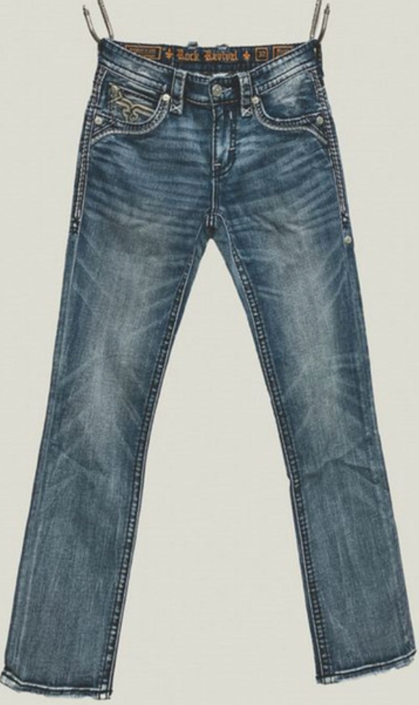 ROCK REVIVAL STRAIGHT 32" RICHIE J211 - MENS JEANS - RP3836J211R