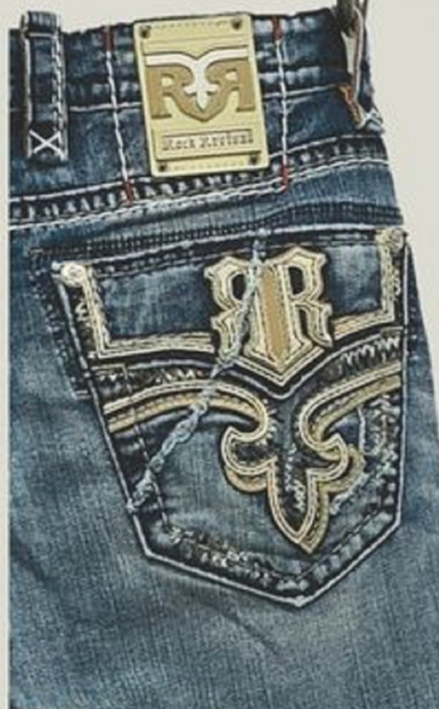 ROCK REVIVAL STRAIGHT 32" RICHIE J211 - MENS JEANS - RP3836J211R