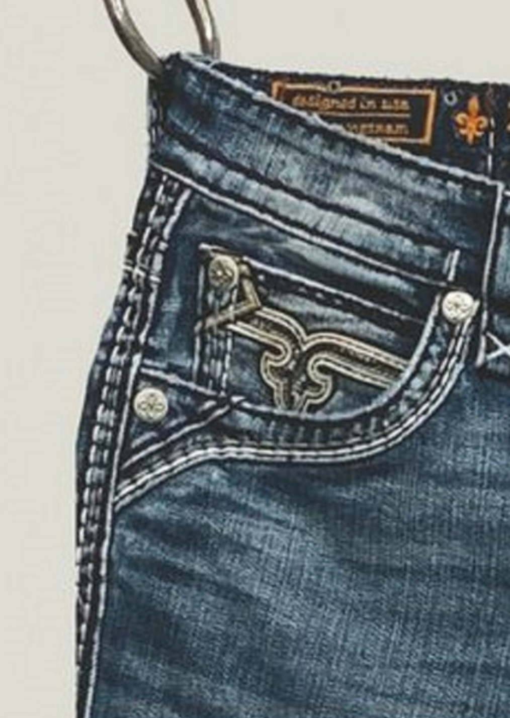 ROCK REVIVAL STRAIGHT 32" RICHIE J211 - MENS JEANS - RP3836J211R
