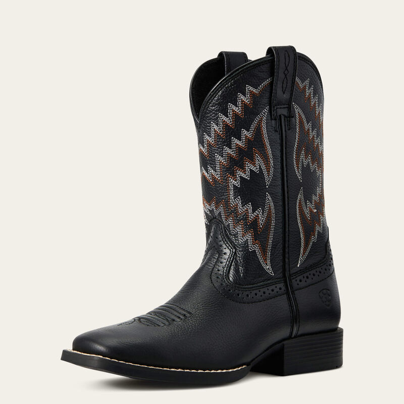 ARIAT Kid's Tycoon Western Boot - Bear Black - 10029627