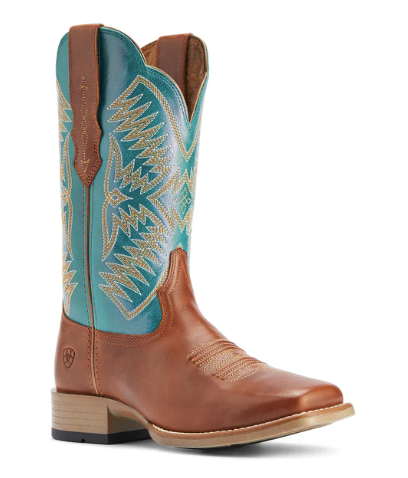 Ariat® Ladies Odessa Almond Roca & Metallic Turqueza Boots 10042387